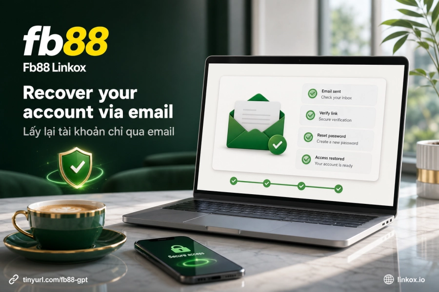 khôi phục mật khẩu Fb88 qua email xác minh tài khoản